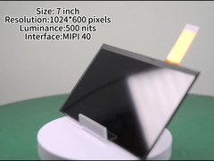 7-calowy wyświetlacz IPS LCD z 1024*600 pikseli Światłość 500nits Zewnętrzny wyświetlacz wysokiej jasności z M