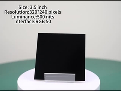 3.45 cala Niestandardowy pojemnościowy panel dotykowy Rozstrzygnięcie 800 * 480 pikseli Jasność 500 nitów Wysoka jasność